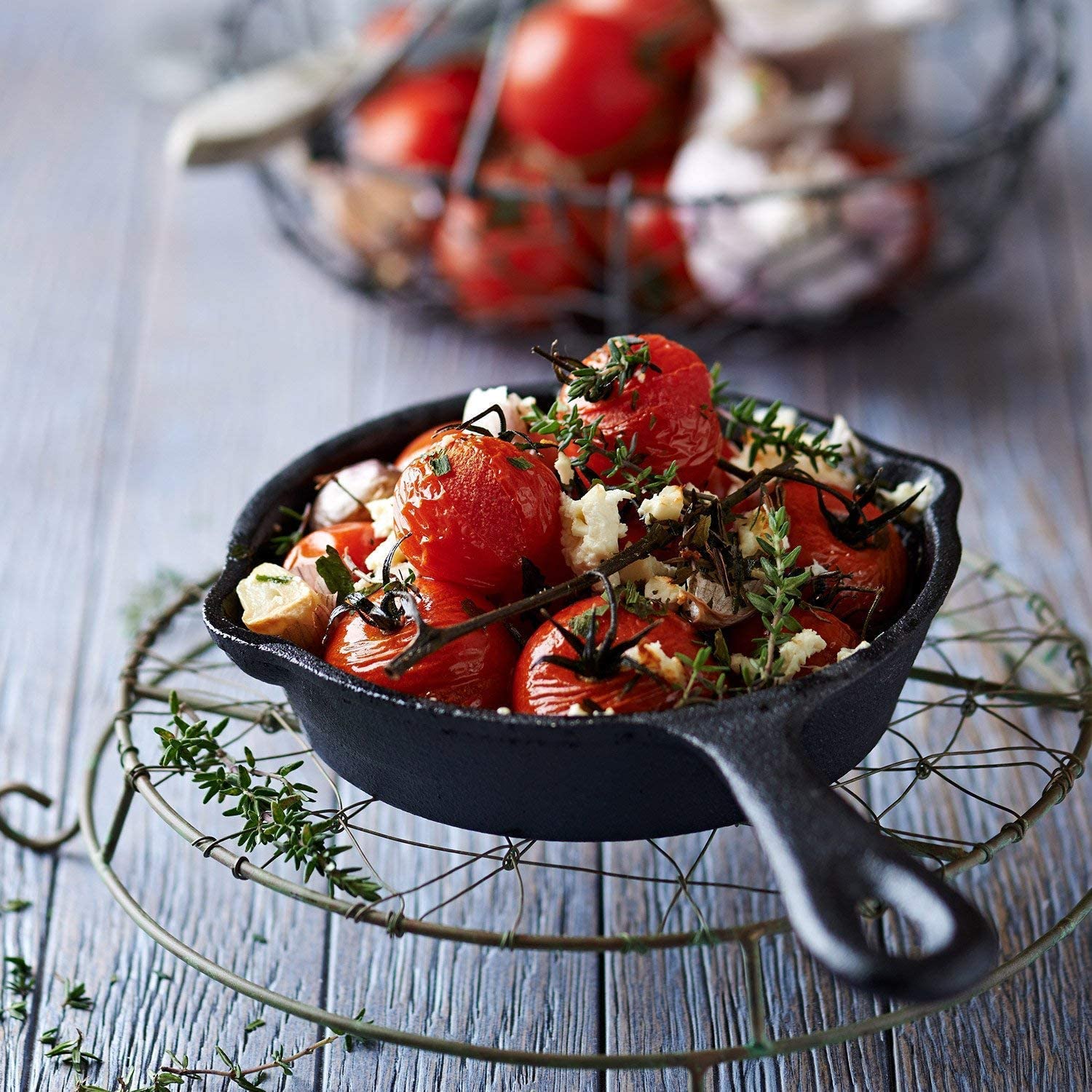 Simple Chef Cast Iron Skillet Set - 10", 8", 6.1"